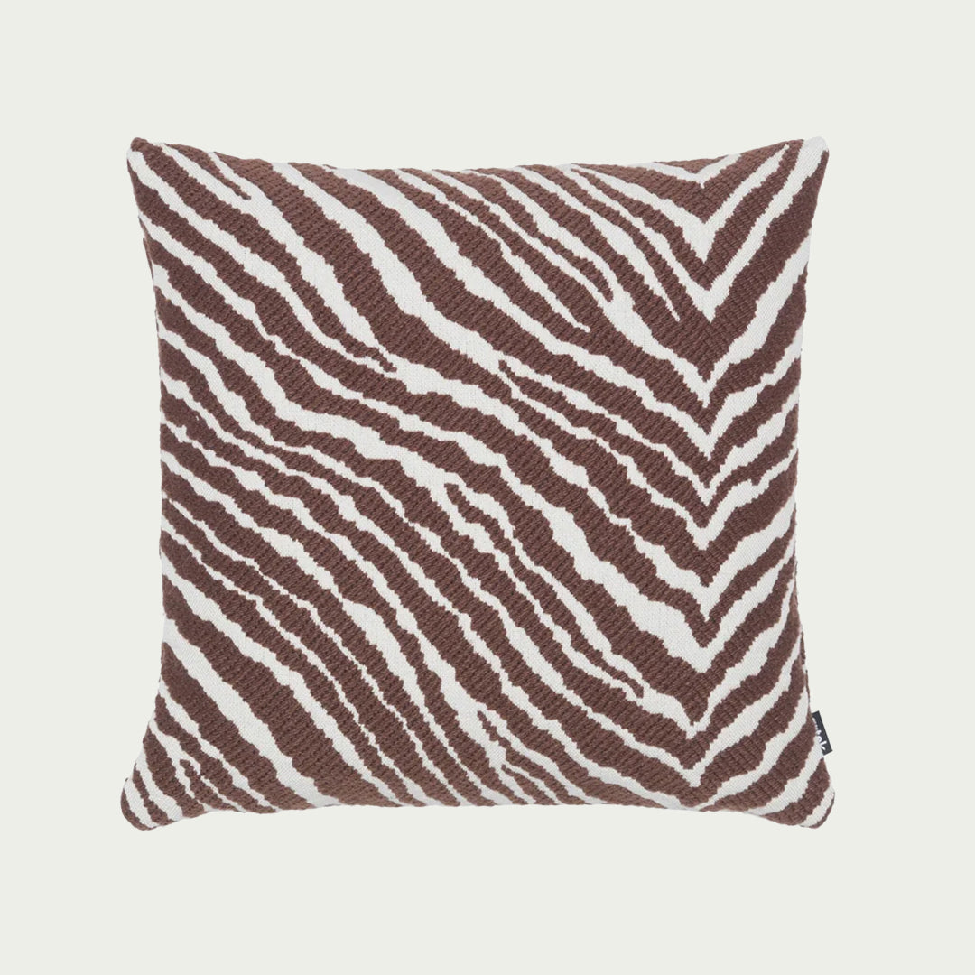 Artek Zebra Brown / White Throw Pillow