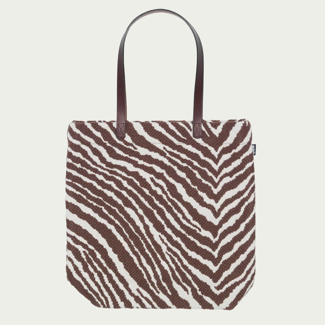Artek Zebra Brown / White Tote Bag