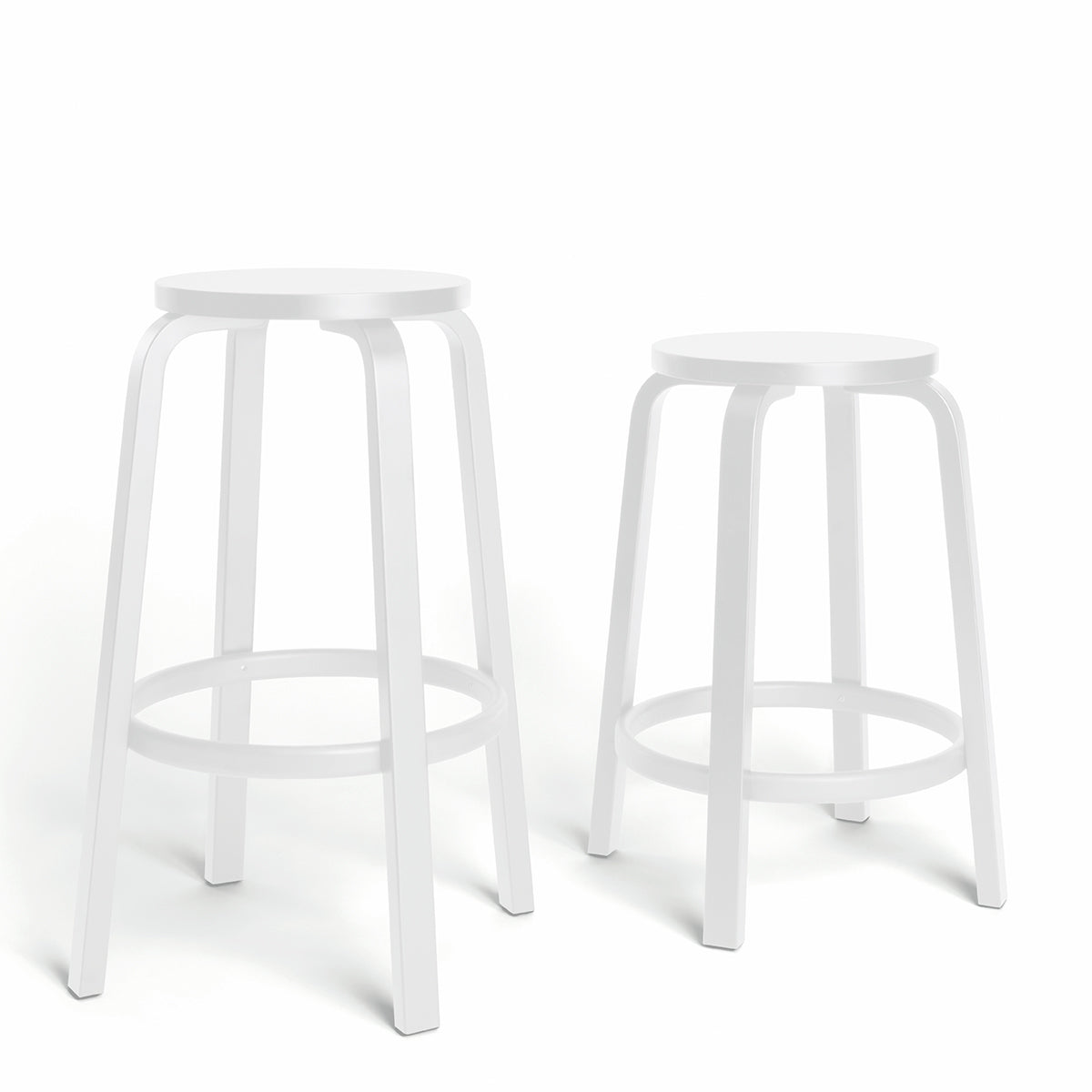 Artek Alvar Aalto Bar Stool 64 - Lacquered - 30" H