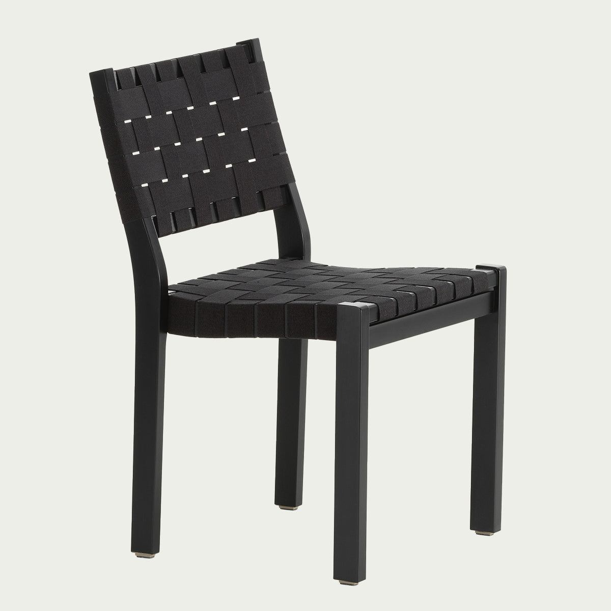 Artek Alvar Aalto 611 Chair - Black Lacquered