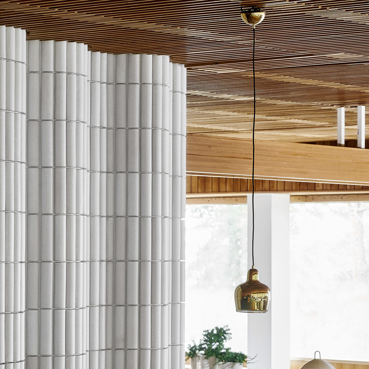 Artek Alvar Aalto A330S "Golden Bell Savoy" Ceiling Lamp