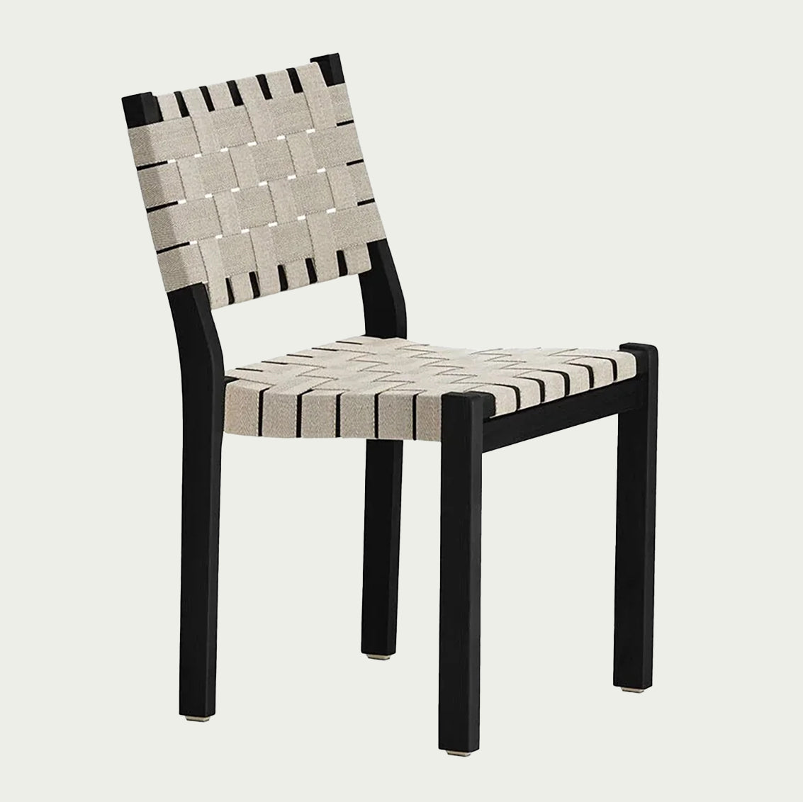 Artek Alvar Aalto 611 Chair - Black Lacquered