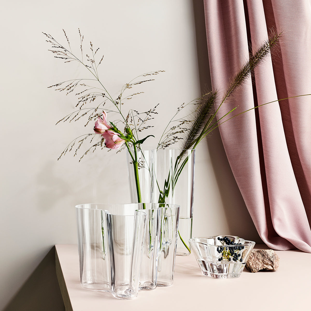 Iittala Aalto 10" Clear Finlandia Vase