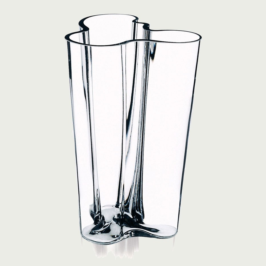 Iittala Aalto 10" Clear Finlandia Vase