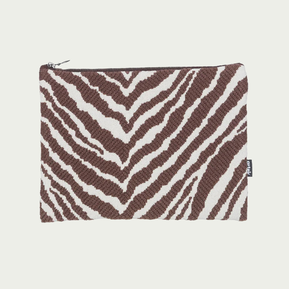 Artek Zebra Brown / White Large Pouch