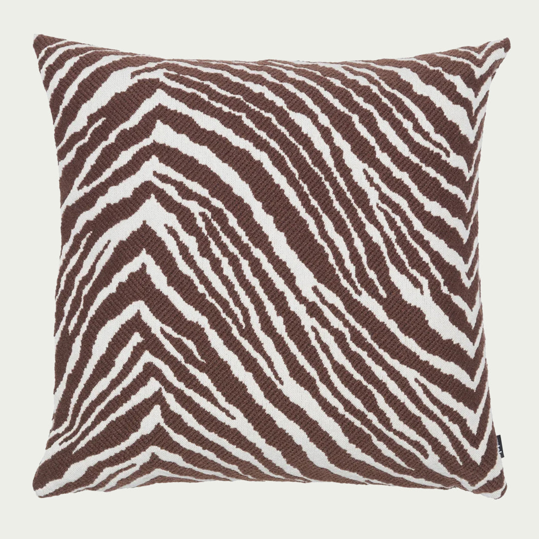 Artek Zebra Brown / White Large Throw Pillow
