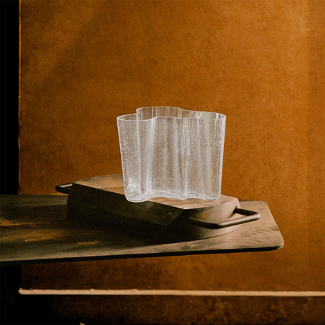 iittala Aalto Clear Bubble Glass Anniversary Vase - 6-1/4"