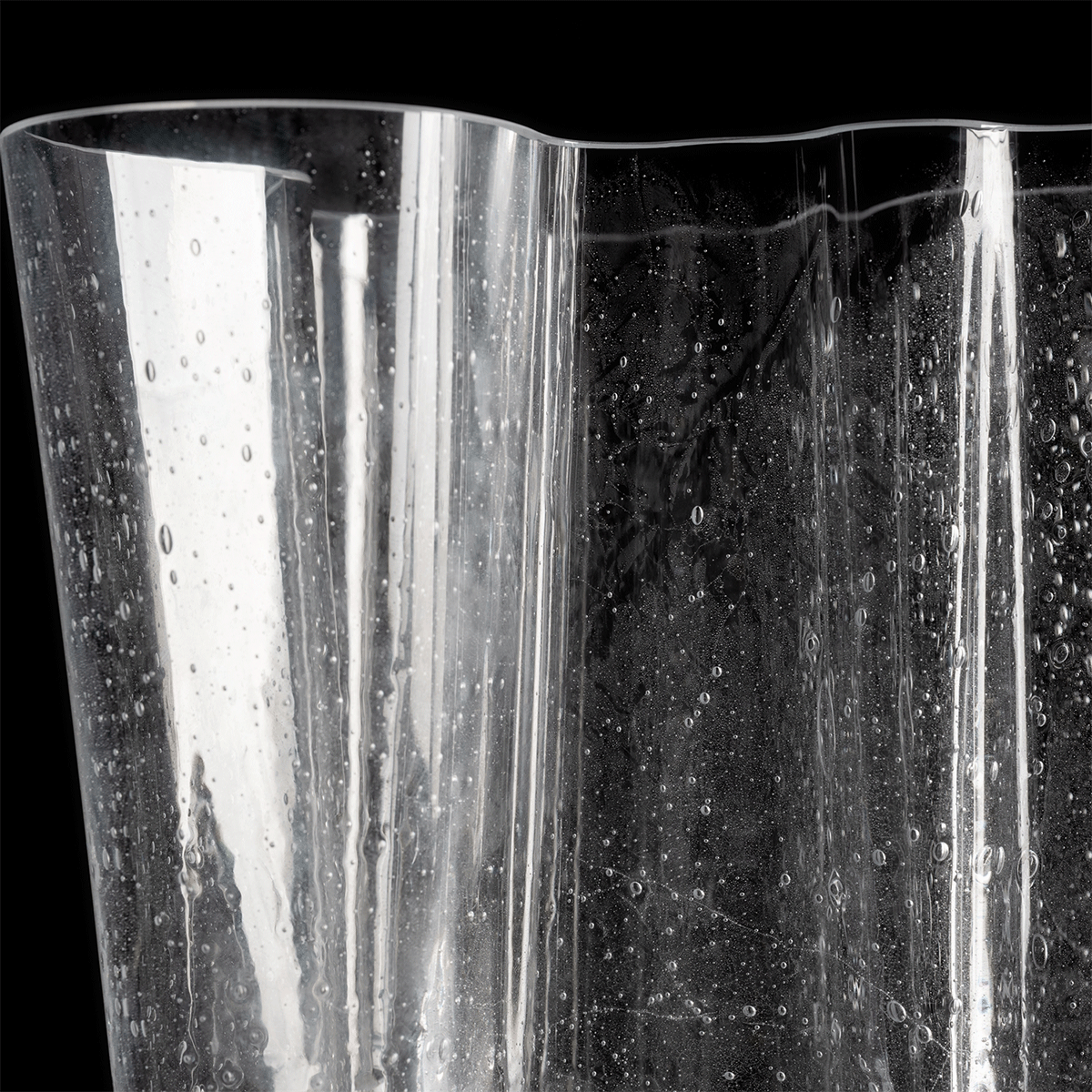 iittala Aalto Clear Bubble Glass Anniversary Vase - 8"
