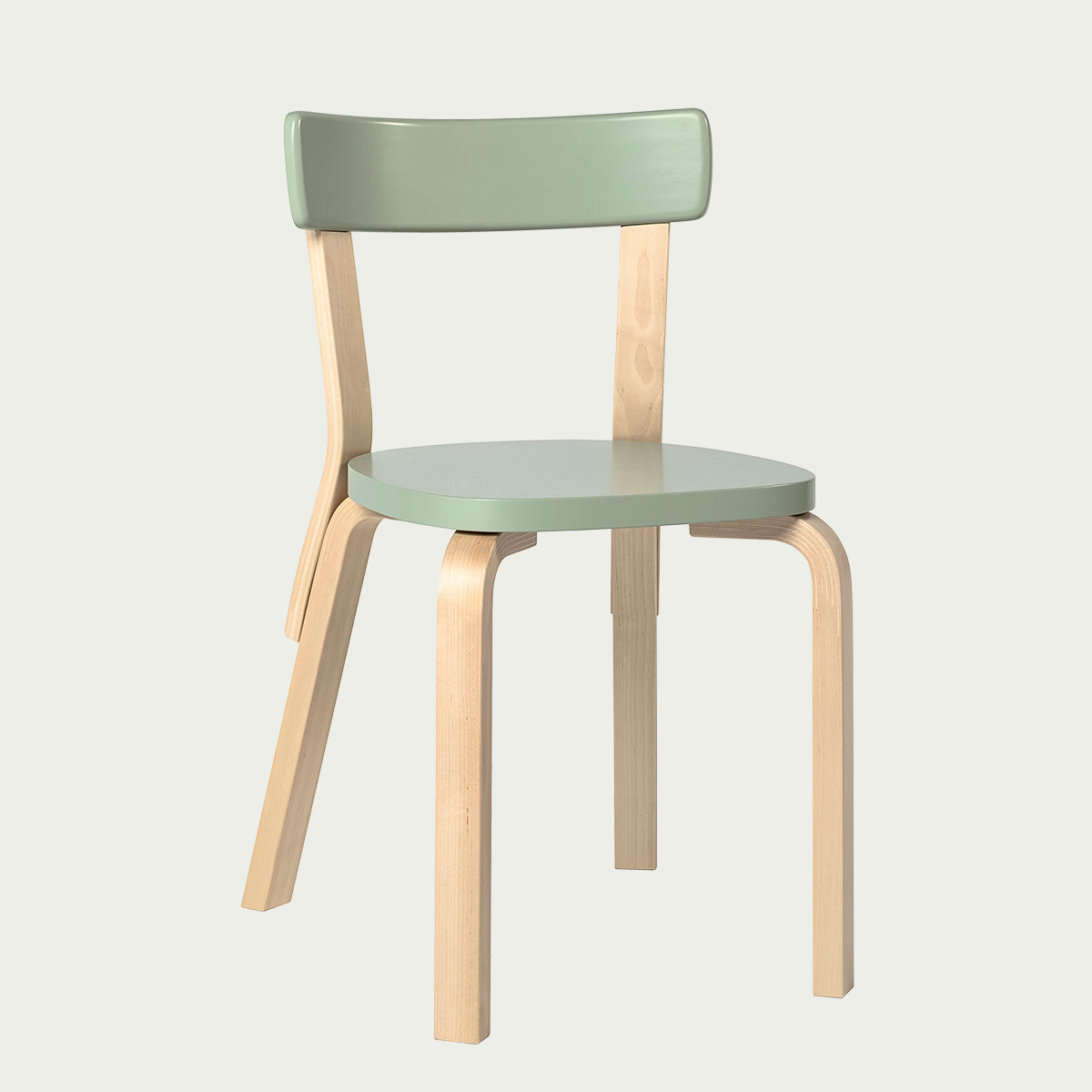 Artek Alvar Aalto Chair 69 - Lacquered Seat & Backrest