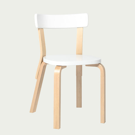 Artek Alvar Aalto Chair 69 - Lacquered Seat & Backrest