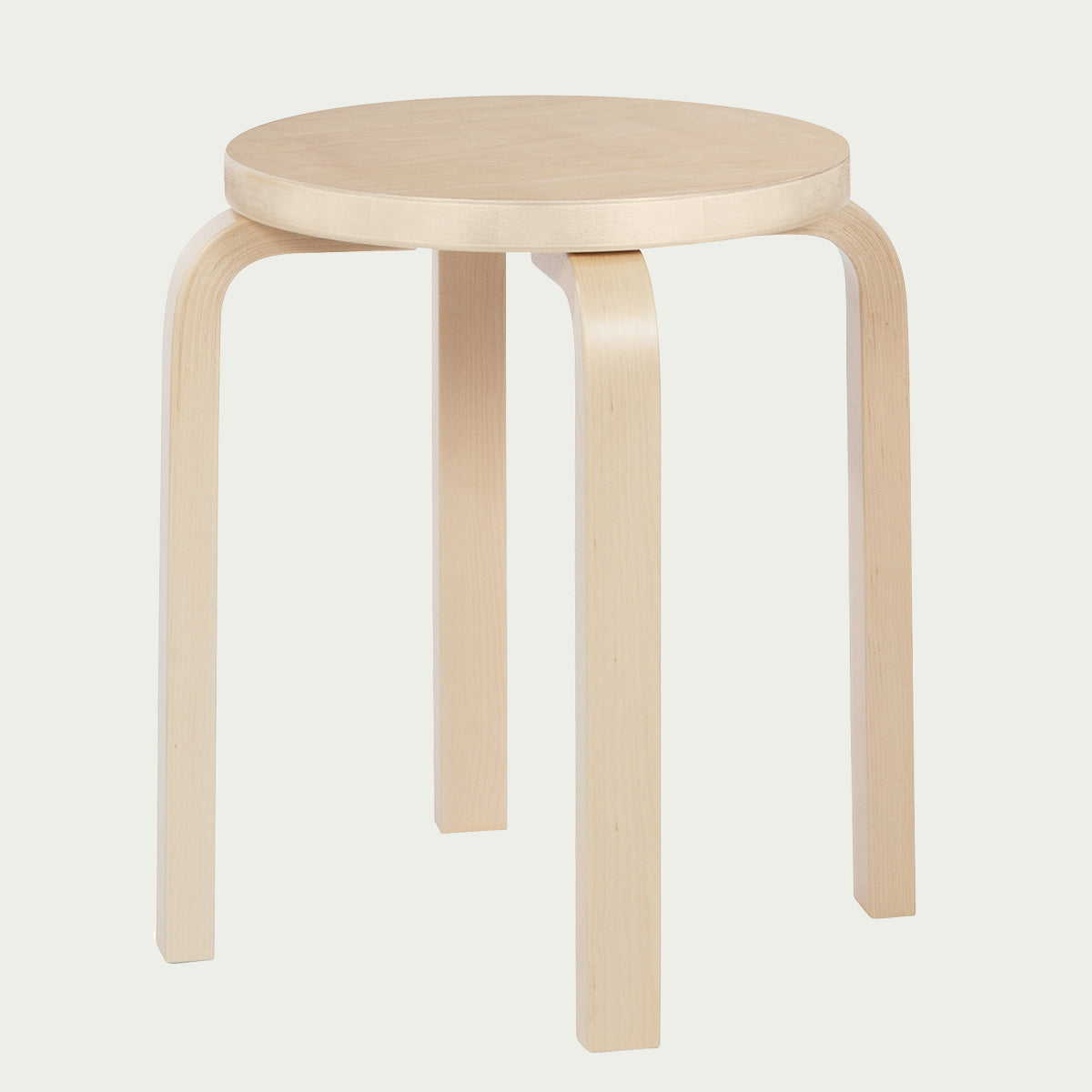 Artek Alvar Aalto - Four Legged Stool E60 - Birch Veneer