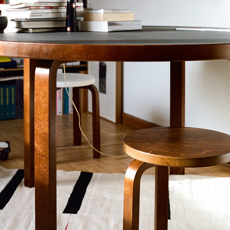 Artek Alvar Aalto - Three-Legged Stool 60 - Walnut Stained