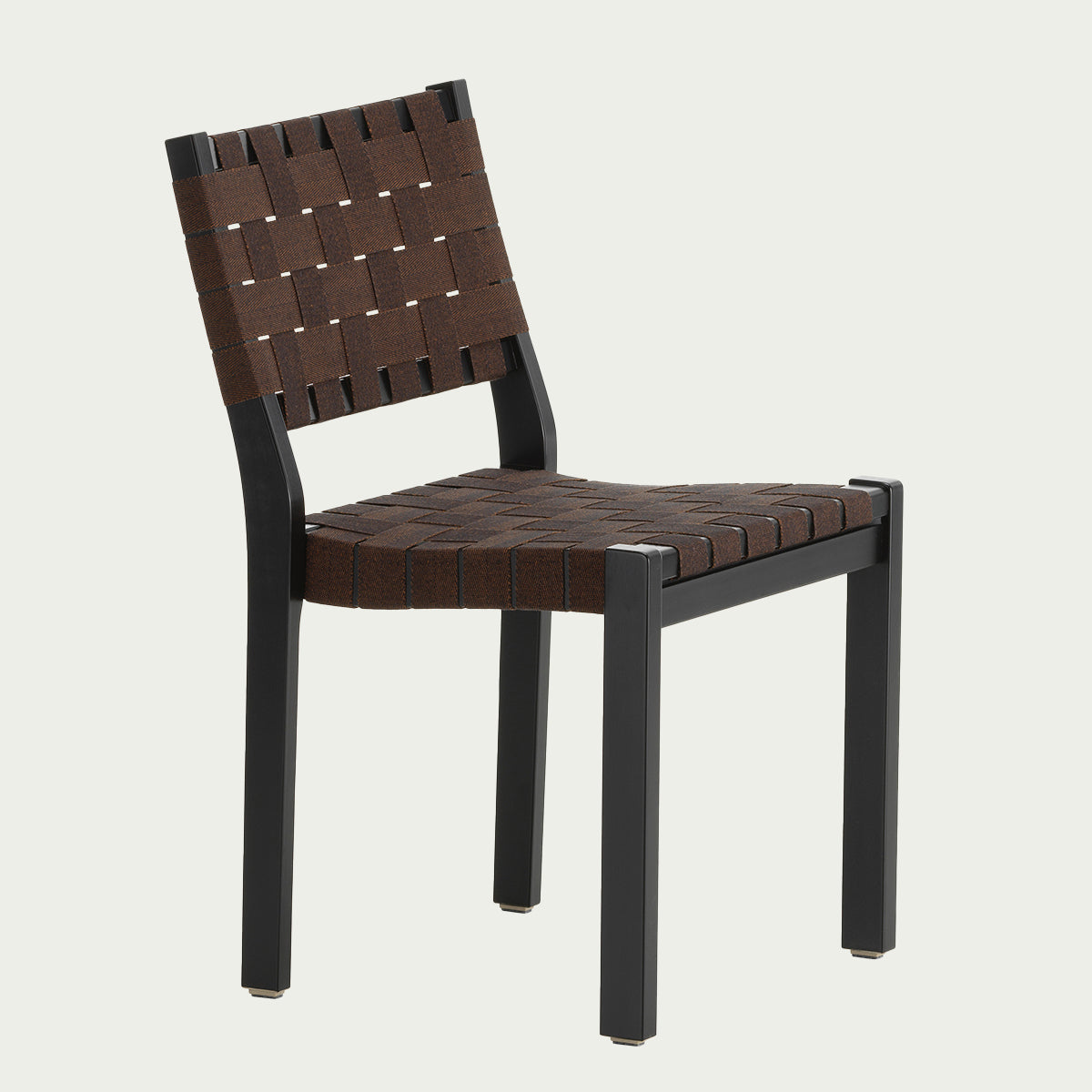 Artek Alvar Aalto 611 Chair - Black Lacquered