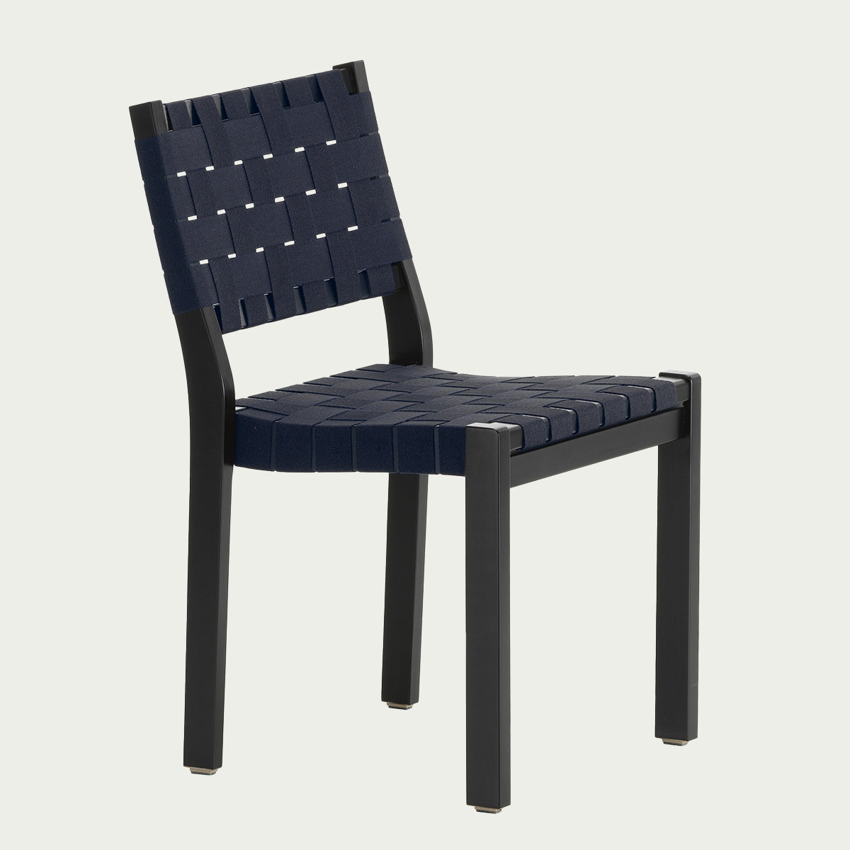 Artek Alvar Aalto 611 Chair - Black Lacquered