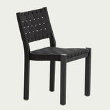 Artek Alvar Aalto 611 Chair - Black Lacquered