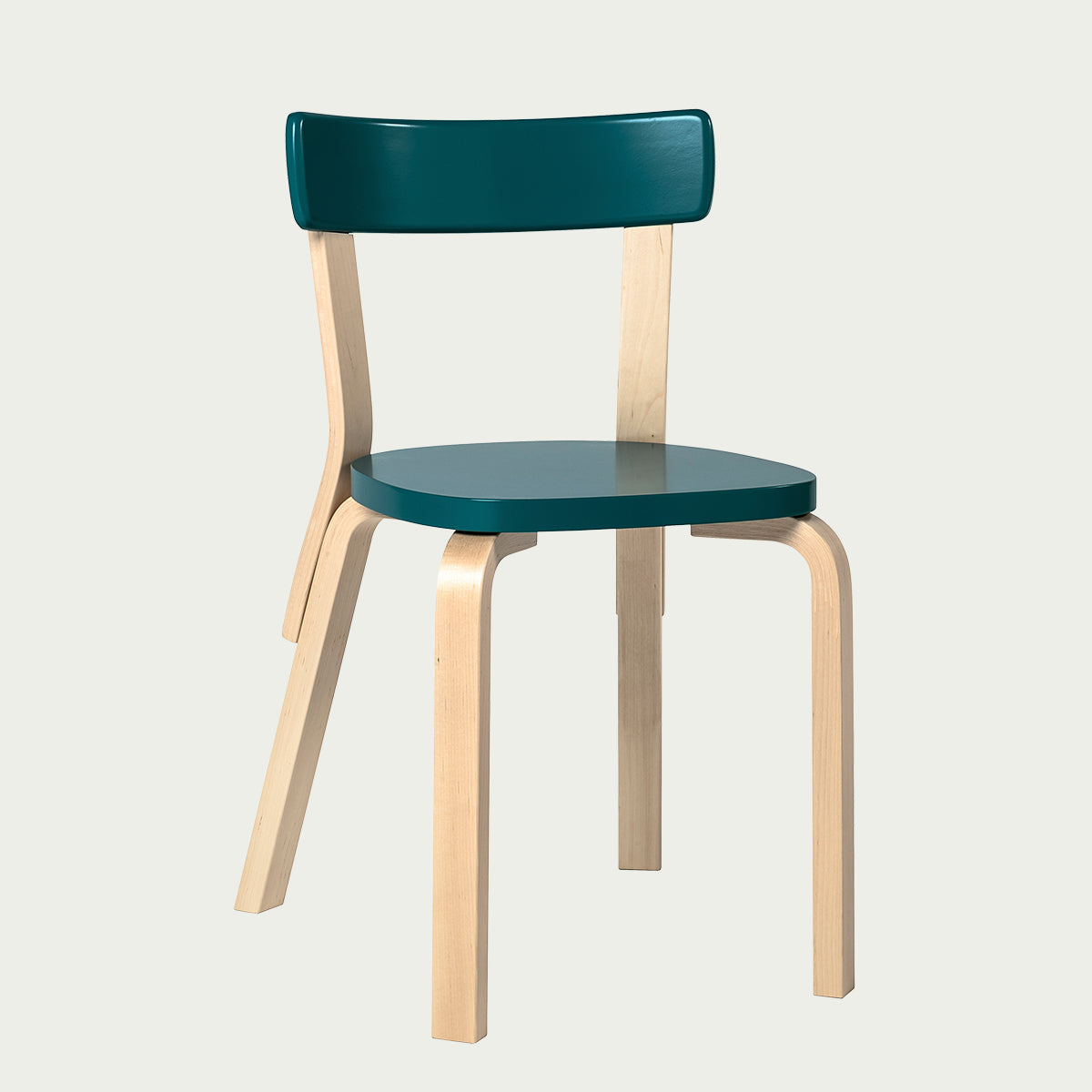 Artek Alvar Aalto - 69 Chair - Seat & Backrest Lacquered - Artek