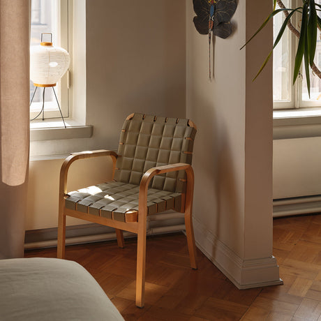 Artek Alvar Aalto Bench 168B - Upholstered Seat w/ Black Lacquered Legs