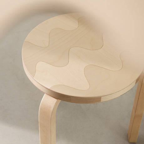 Artek + Marimekko Alvar Aalto Stool 60 Lokki - 90th Anniversary Edition