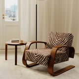 Artek Alvar Aalto 3-Legged Low Round Table 90D - Walnut Stain