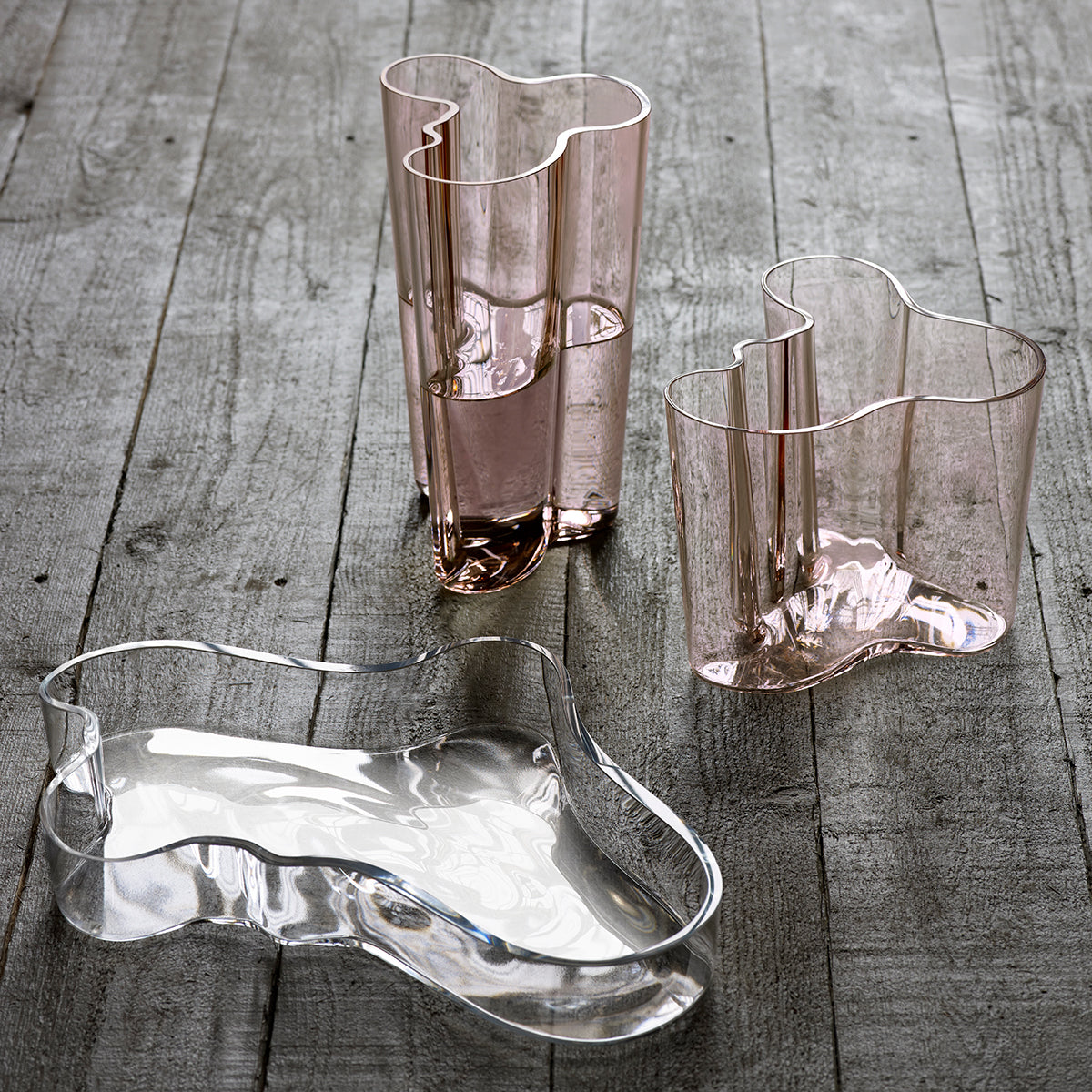 Iittala Aalto Large Clear Tray - Aalto Trays, Bowls, & Candle