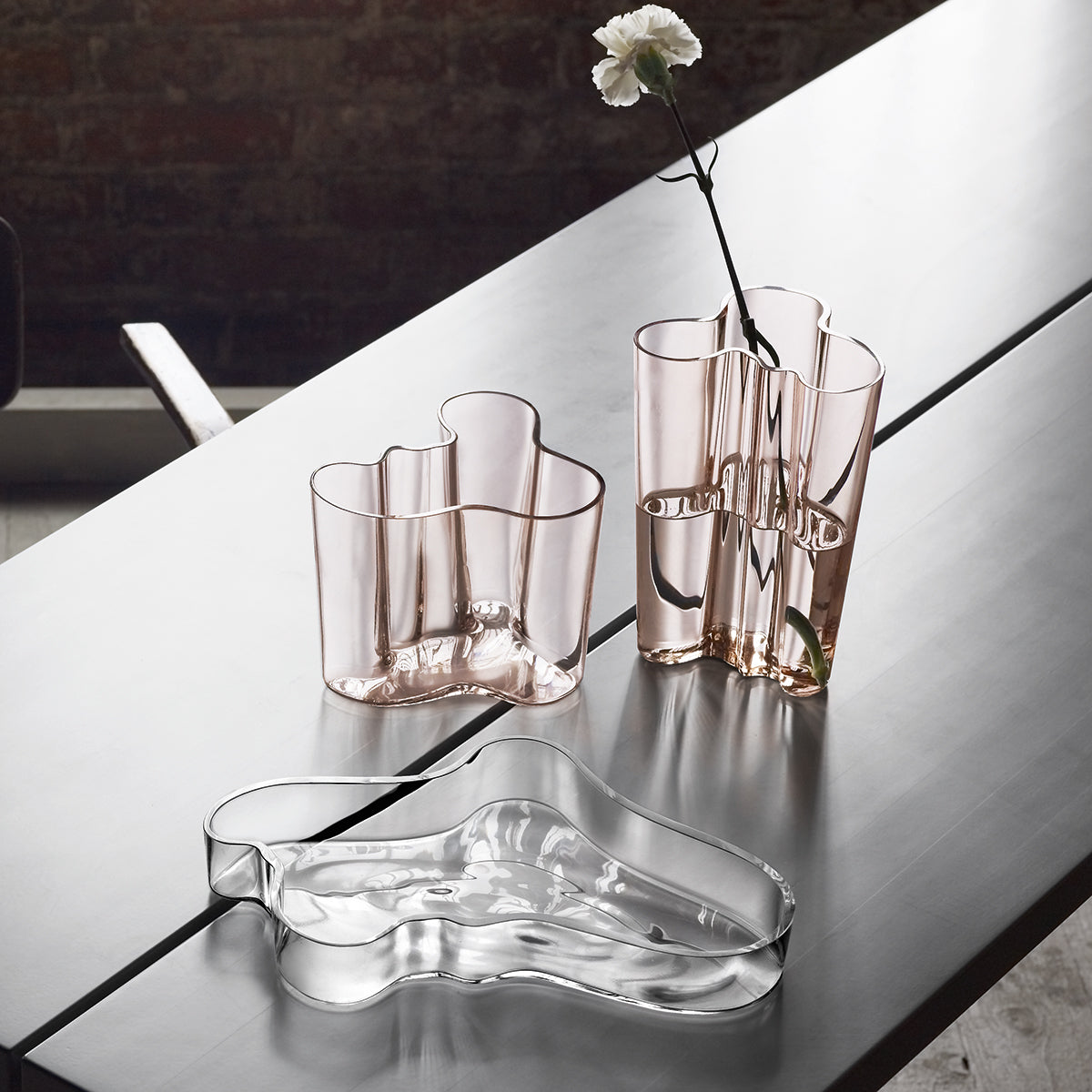 Iittala Aalto Large Clear Tray - Aalto Trays, Bowls, & Candle