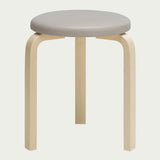 Artek Alvar Aalto Stool 60 - Three-Legged - Upholstered Seat