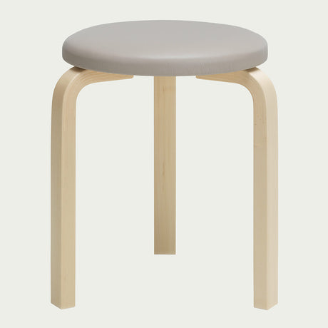 Artek Alvar Aalto Stool 60 - Three-Legged - Upholstered Seat