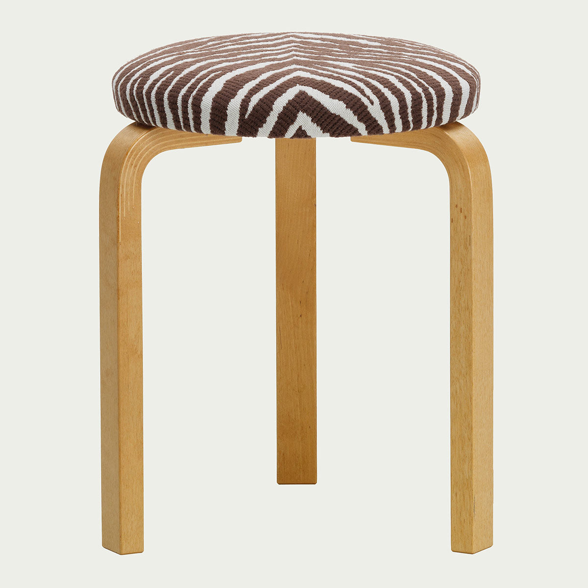 Artek Alvar Aalto Stool 60 - Three-Legged - Upholstered Seat