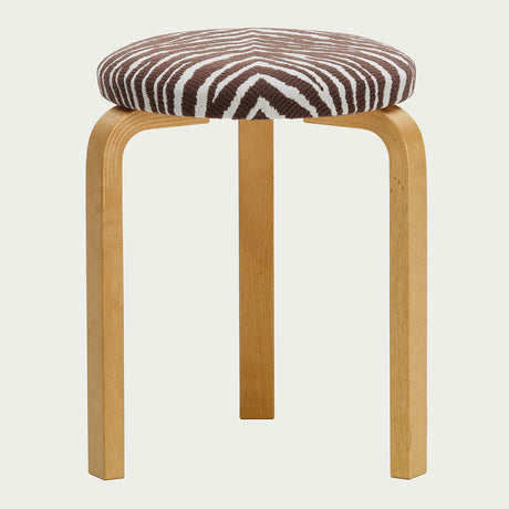 Artek Alvar Aalto Stool 60 - Three-Legged - Upholstered Seat
