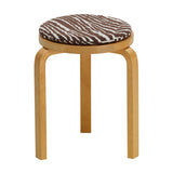 Artek Zebra Brown / Off White Seat Cushion