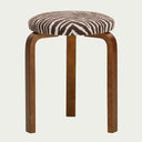 Artek Alvar Aalto Stool 60 - Three-Legged - Upholstered Seat
