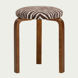 Artek Alvar Aalto Stool 60 - Three-Legged - Upholstered Seat