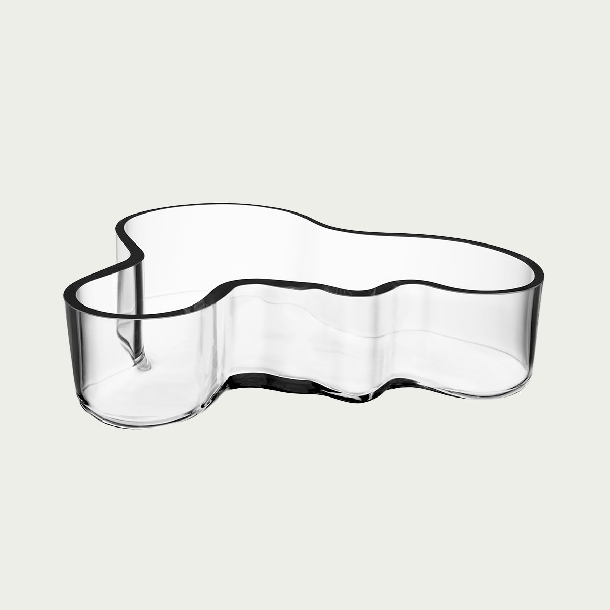  Aalto ボウル 380mm クリア Iittala Aalto Small Clear Tray - Aalto Trays, Bowls, & Candle