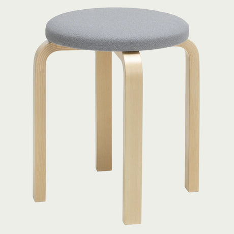 Artek Alvar Aalto E60 - Four Legged Stool - Upholstered Seat
