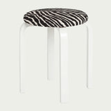 Artek Alvar Aalto E60 - Four Legged Stool - Upholstered Seat