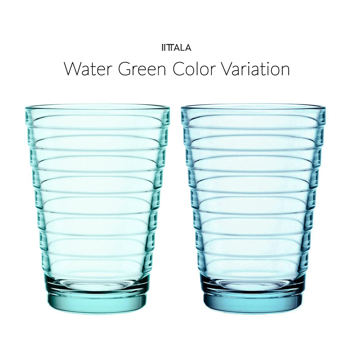 Iittala Aino Aalto Water Green Large Tumblers - Set of 2
