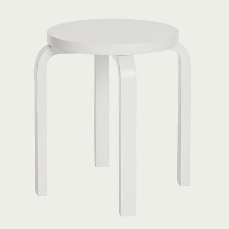 Artek Alvar Aalto Four-Legged Stool E60 - Lacquered