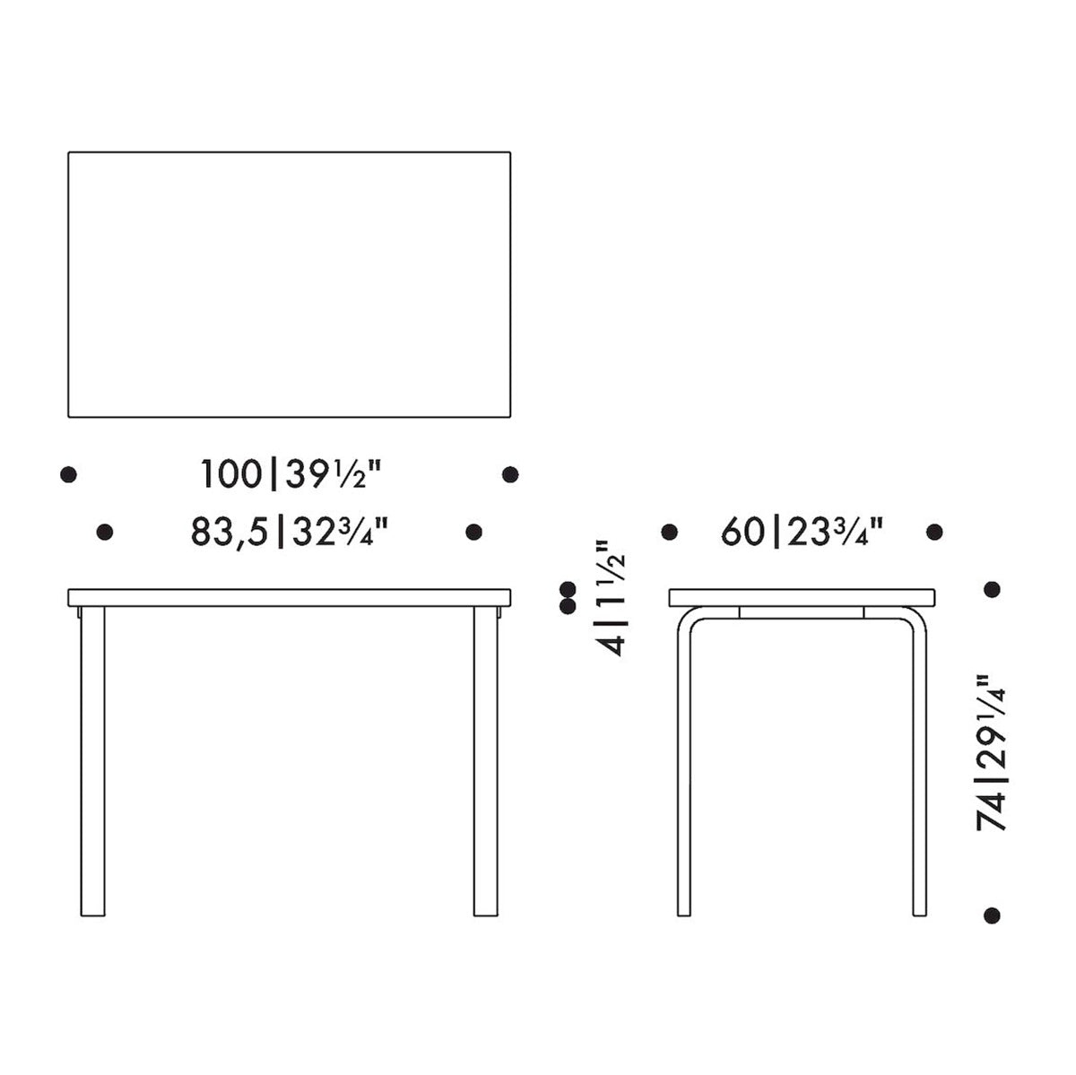 Artek Alvar Aalto 80B Table