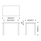 Artek Alvar Aalto 80B Table