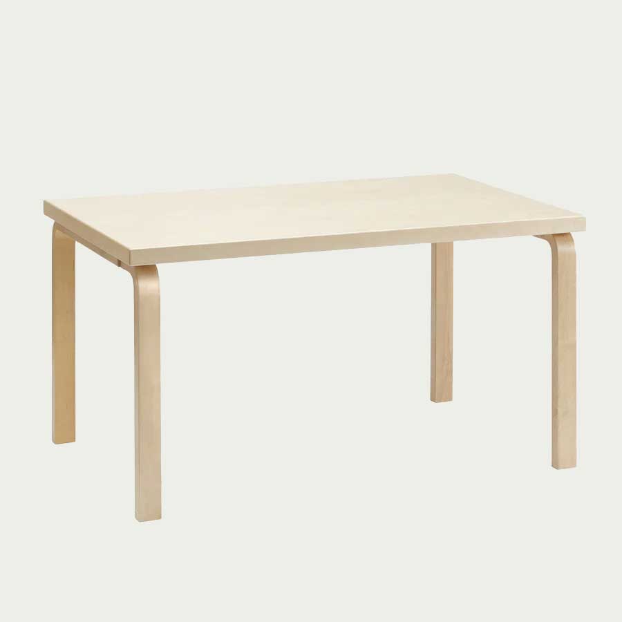 Artek Alvar Aalto Rectangular Table 82B - Artek Alvar Aalto Dining