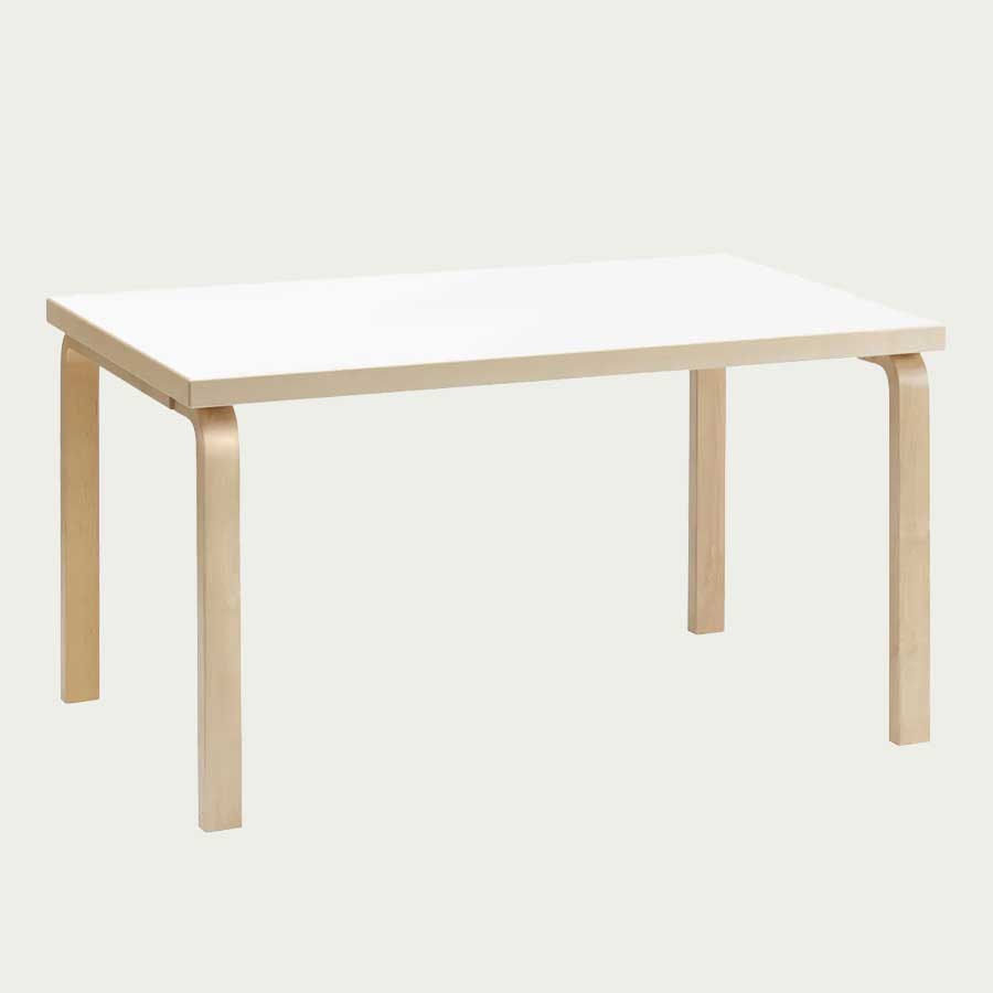 Artek Alvar Aalto Rectangular Table 82B - Artek Alvar Aalto Dining