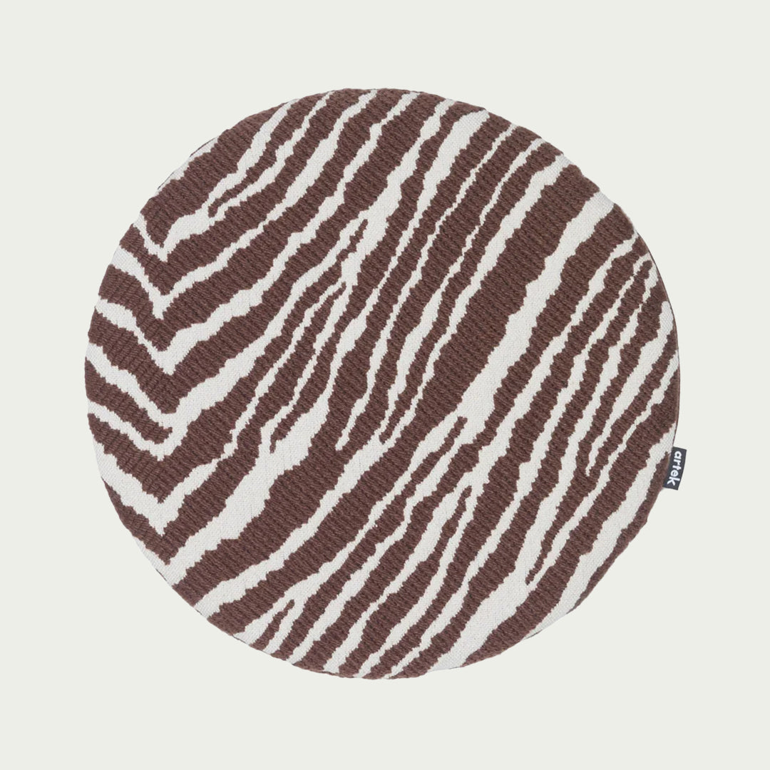 Artek Zebra Brown / Off White Seat Cushion