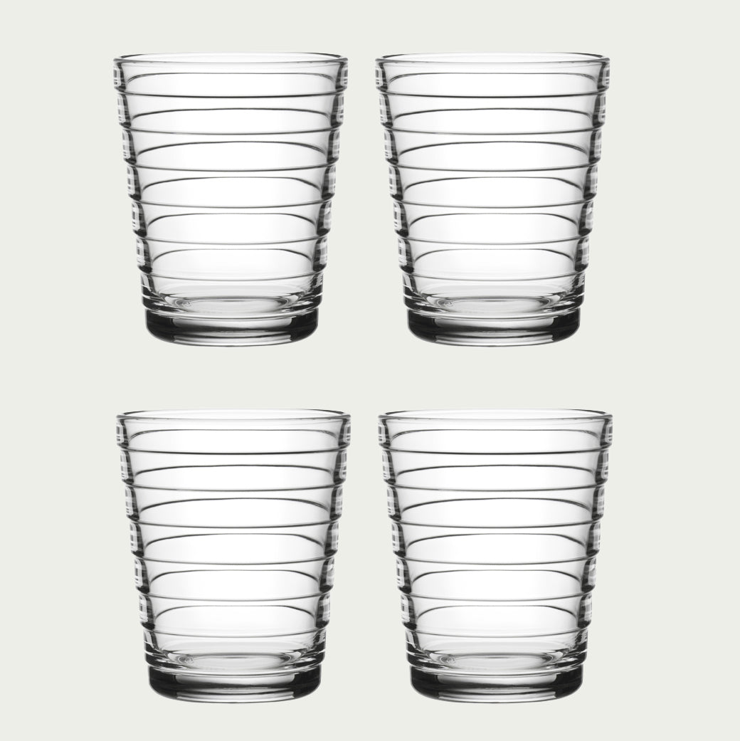 iittala Aino Aalto Clear Medium Tumblers - Set of 4