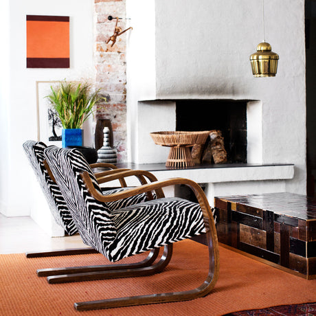 Artek Alvar Aalto Natural Birch Armchair 402 - Upholstered