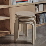 Artek Alvar Aalto Stool 60 - Three-Legged - Birch Veneer