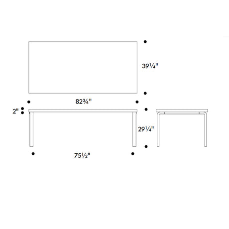 Artek Alvar Aalto Table 86