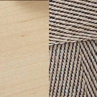 Artek Alvar Aalto Bench 168B - Upholstered Seat w/ Black Lacquered Legs