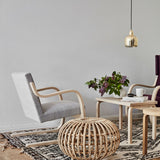 Artek Alvar Aalto - Natural Birch Armchair 402 - Upholstered