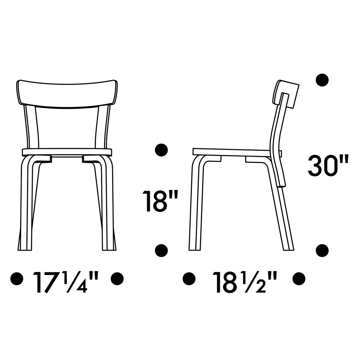 Artek Alvar Aalto 69 Chair - Birch