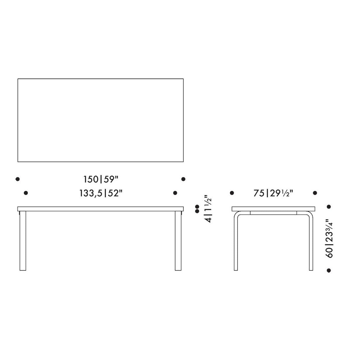 Artek Alvar Aalto 81A - Children's Table